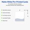 Avery Printable Square Business Cards with Sure Feed Technology, Pre-Printed Colorful Design, Matte White, 2" x 2", Laser & Inkjet Compatible, 120 Total, Great for Branding, Marketing, and Events